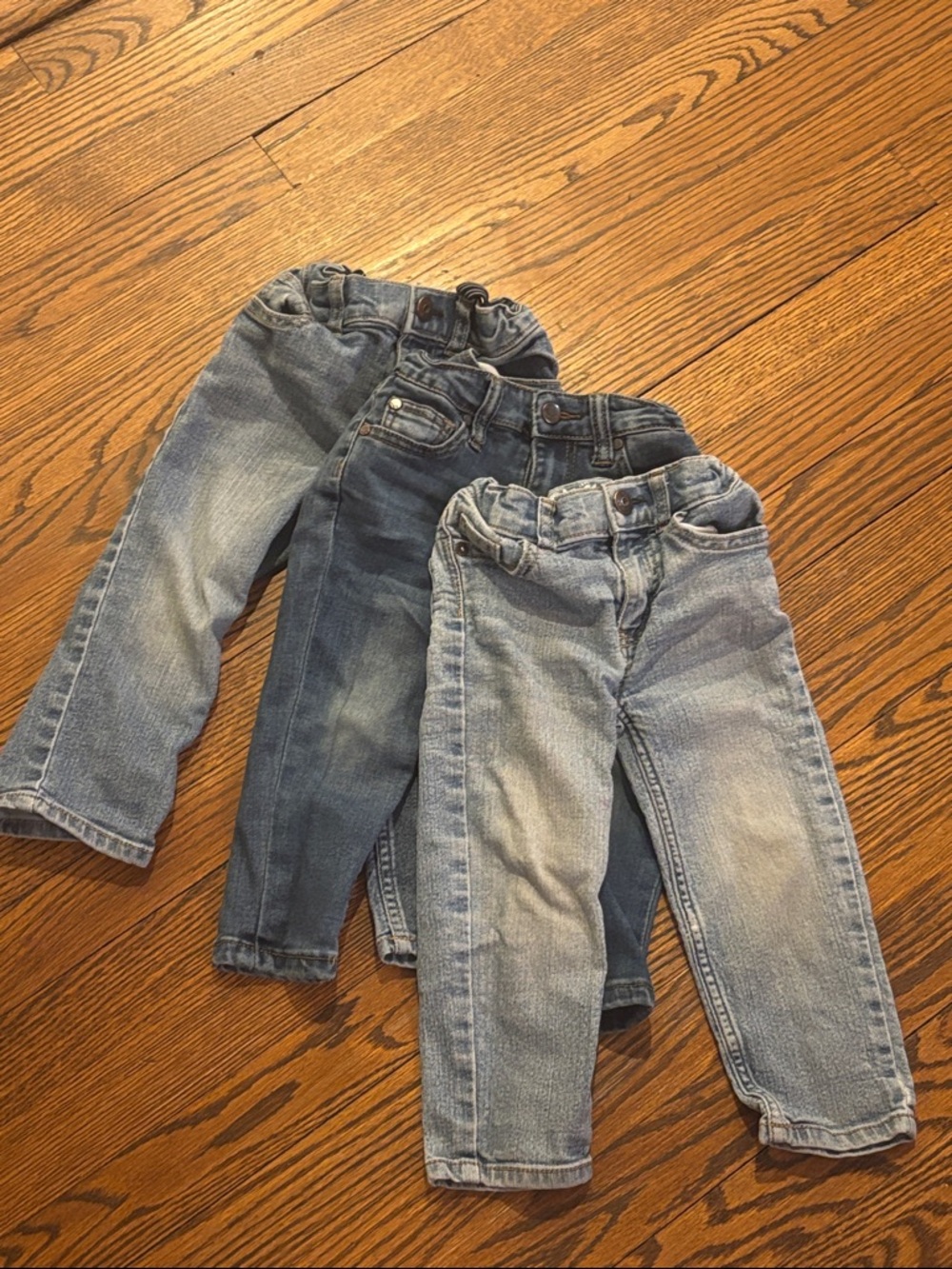 Kids Stretch Denim Jeans - Light & Medium Blue, bundle of 3 - B’fosh and Joe’s